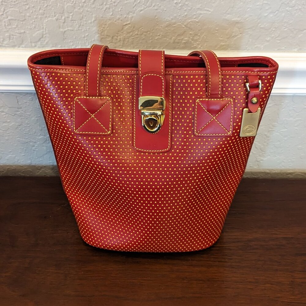 Dooney and Bourke Red bucket purse